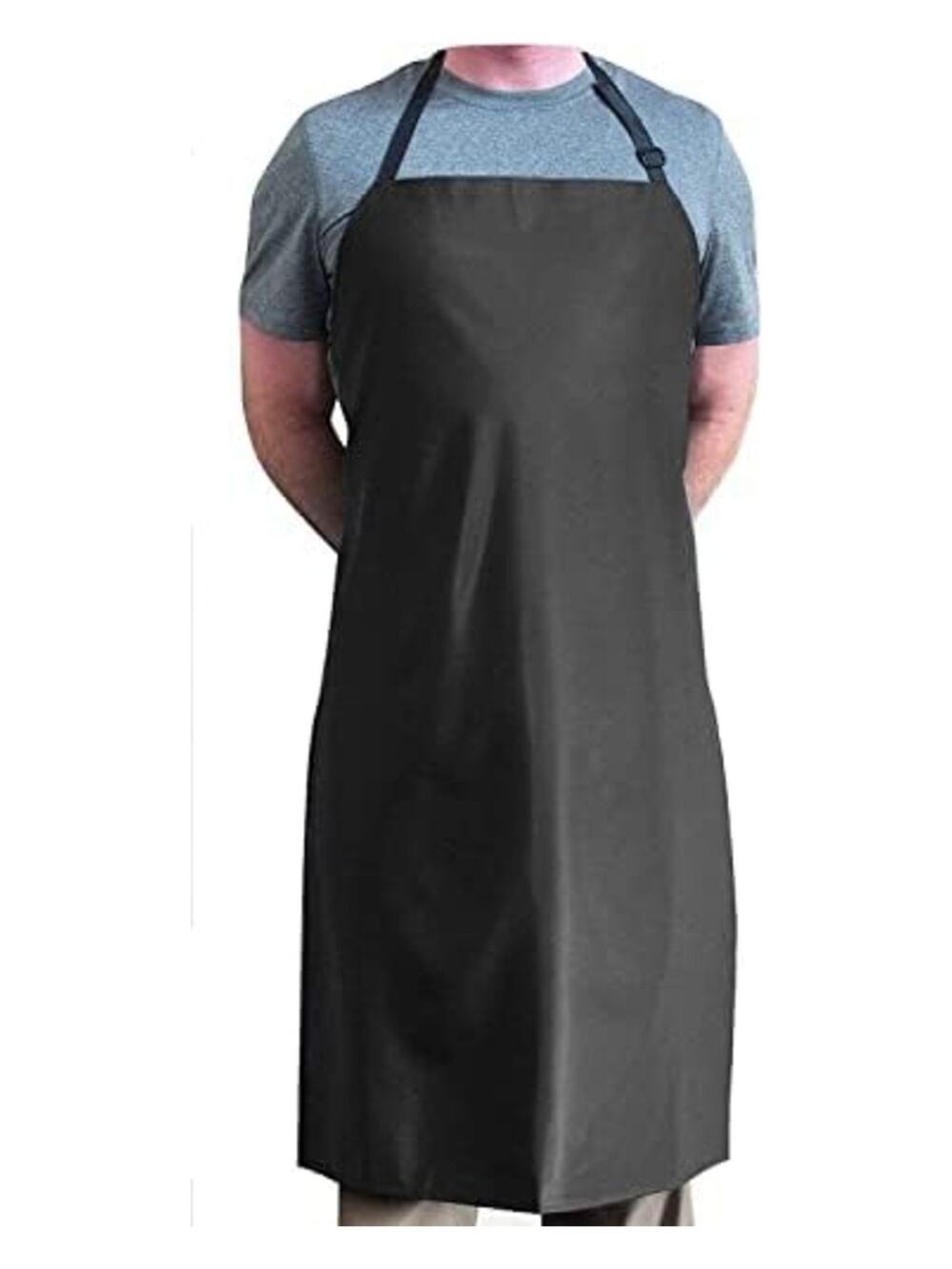 TUFF Waterproof Apron 41 x 27 in Heavy Duty Work Shop Kitchen Cleaning Black